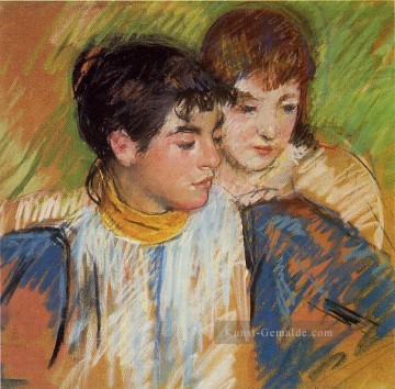 Mary Cassatt Werke - Die zwei Schwestern Mütter Kinder Mary Cassatt